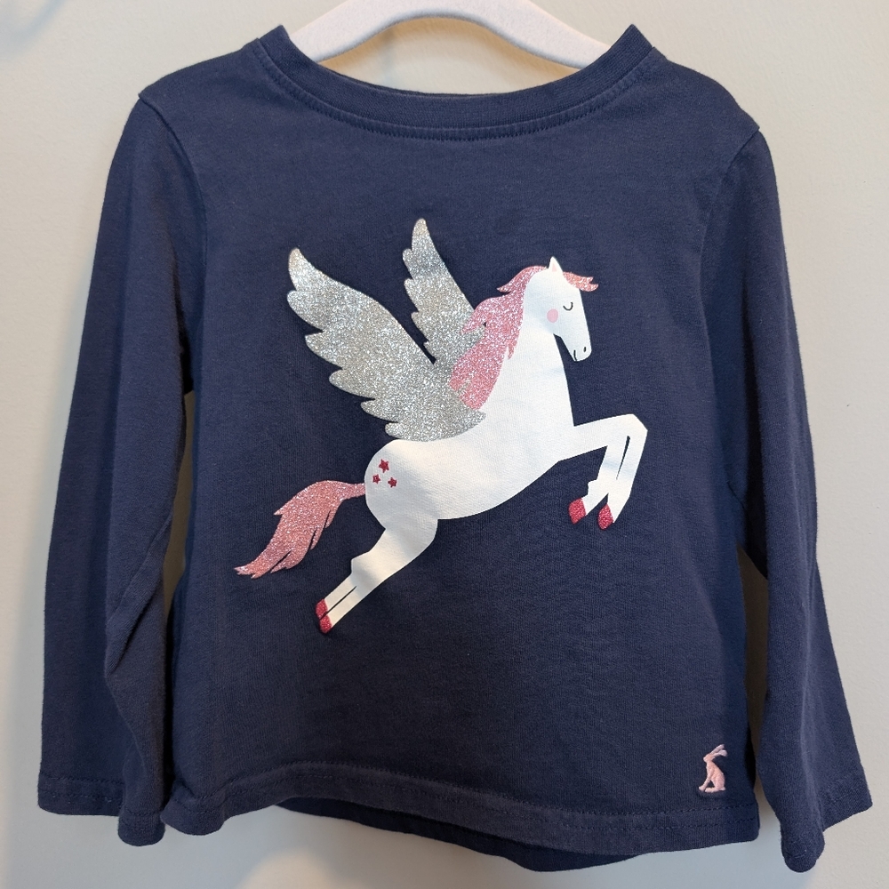 Joules toddler unicorn long sleeve shirt